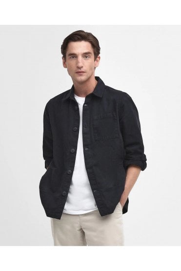 Washed Overshirt - Navy