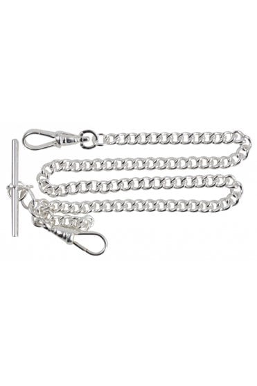 Watch Albert Double Clasp Chain - Silver
