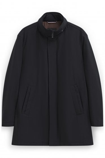 Water-Repellent Coat - Navy