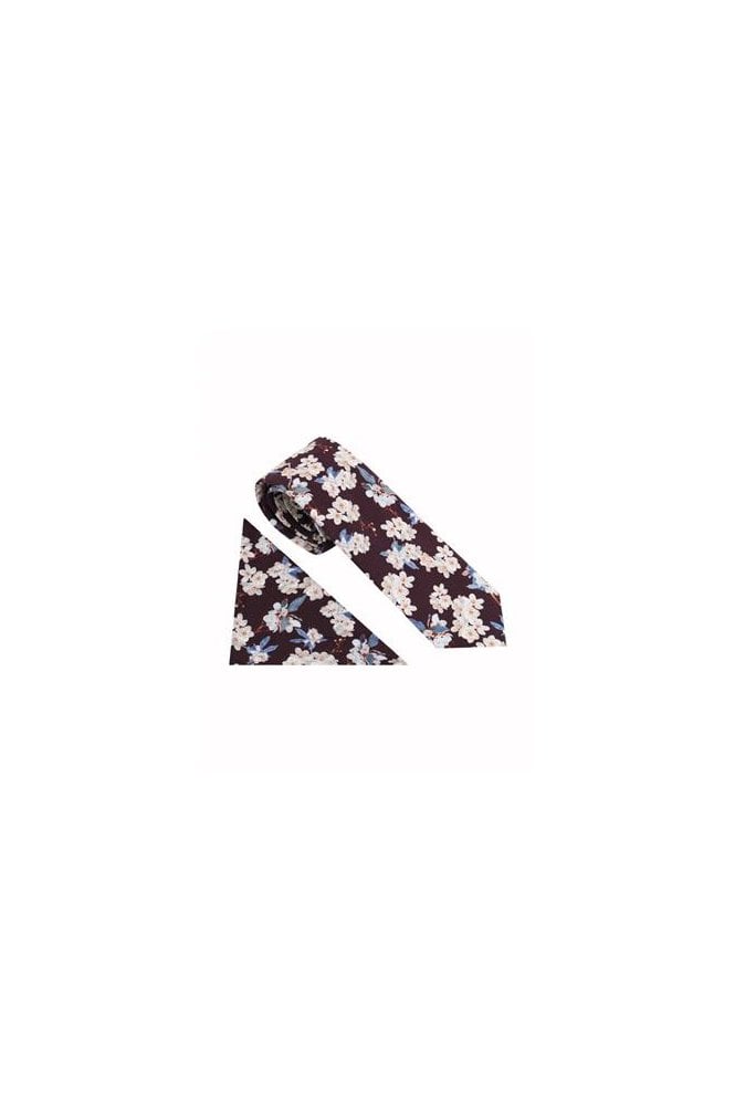 Wedding Blossom Tie Set – Chocolate