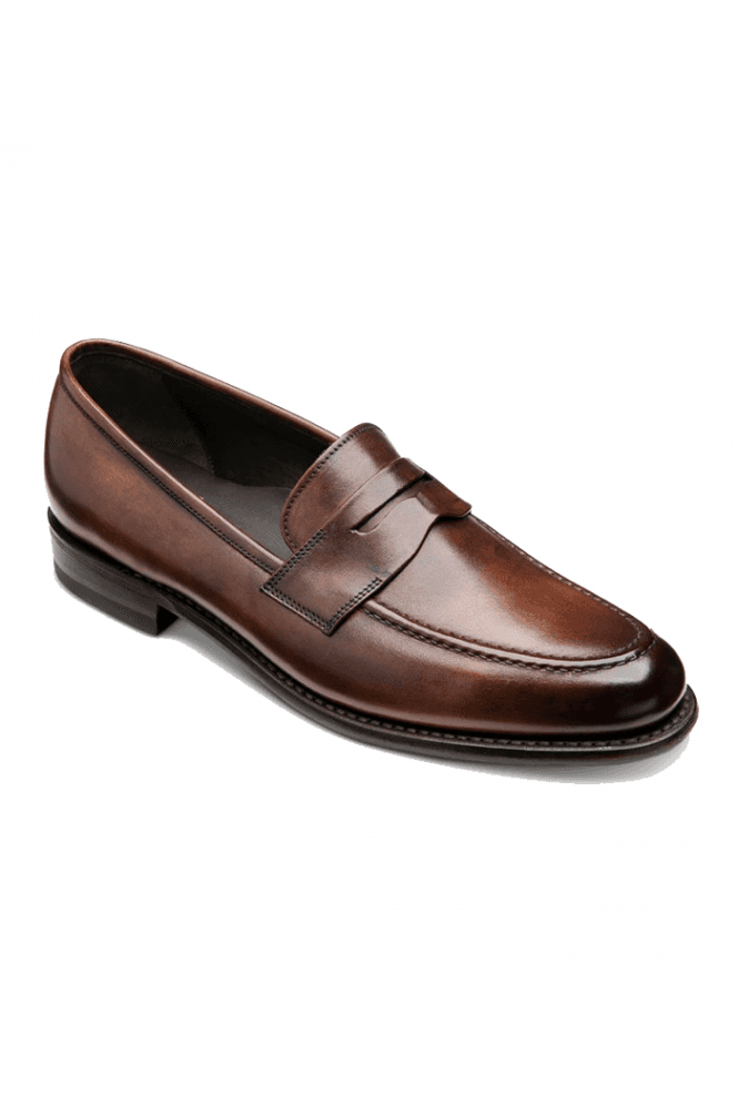 Wiggins Hand Painted Leather Loafers - Dark Brown