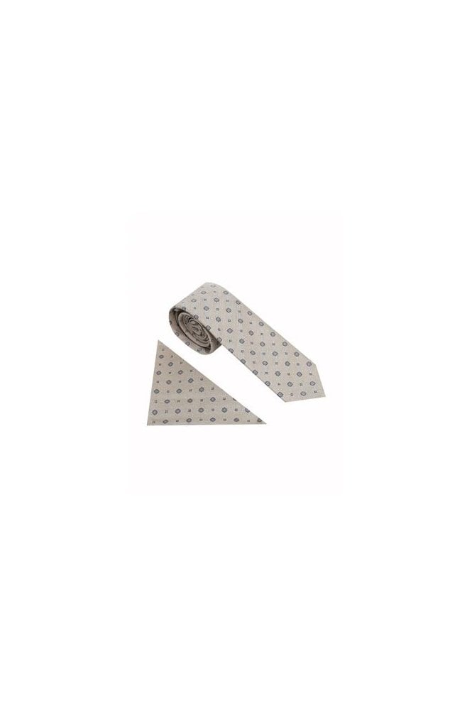 Woven Geo Tie Set – Pumice