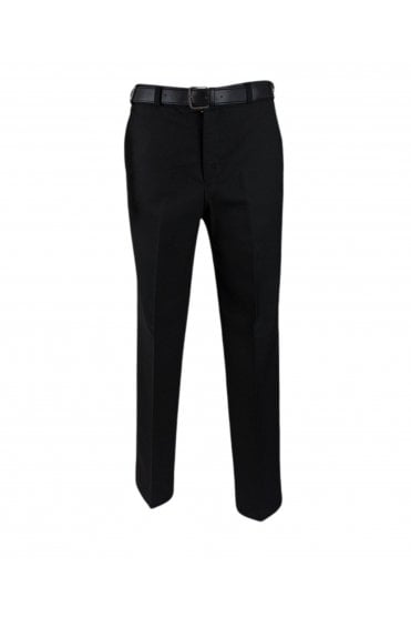 Young Mens ‘Samuel’ Trousers – Regular Fit – Black