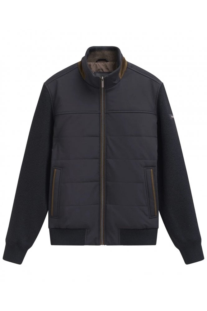 Zip Knit Jacket – Navy
