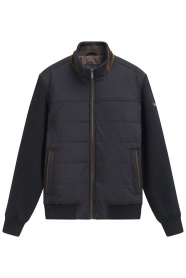 Zip Knit Jacket – Navy